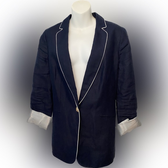 Talbots linen blazer - Picture 2 of 3